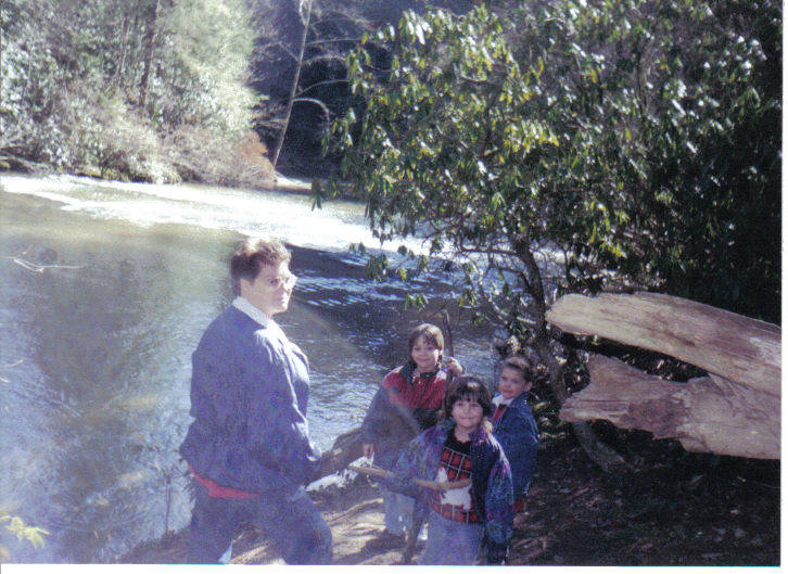 Moravian Falls, Mike with friends 1997